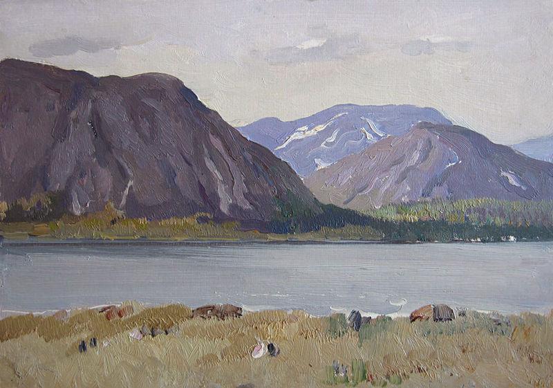 unknow artist In Altai Mountains oil painting image